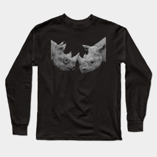 Rhino two heads are better than one! Long Sleeve T-Shirt